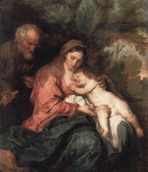 Anthony Van Dyck The Rest on The Flight into Egypt